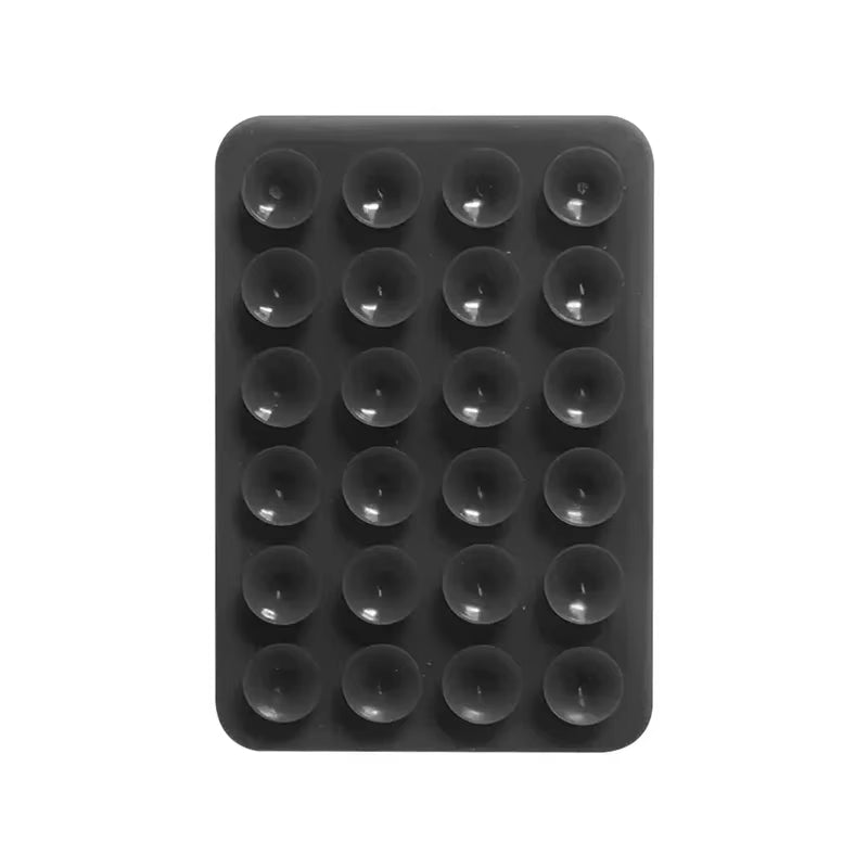 Multifunctional Silicone Suction Phone Holder Mat - Anti-Slip Wall Stand with Strong Suction Cup