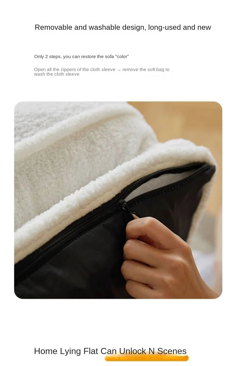 X&D Lazy New Xinjiang Cotton Comfortable Leisure Sofa Bed Sofa Bed Foldable Single Double Bedroom Dual Purpose Lazy Sofa Lying