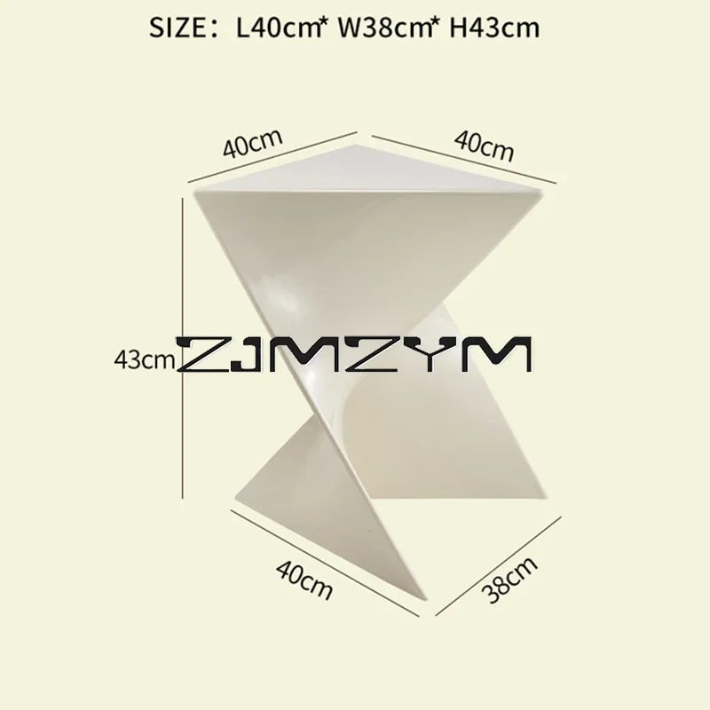 Acrylic Sofa Side Table Living Room Transparent Geometric Coffee Table Minimalist Bedside Table Corner Table Furniture