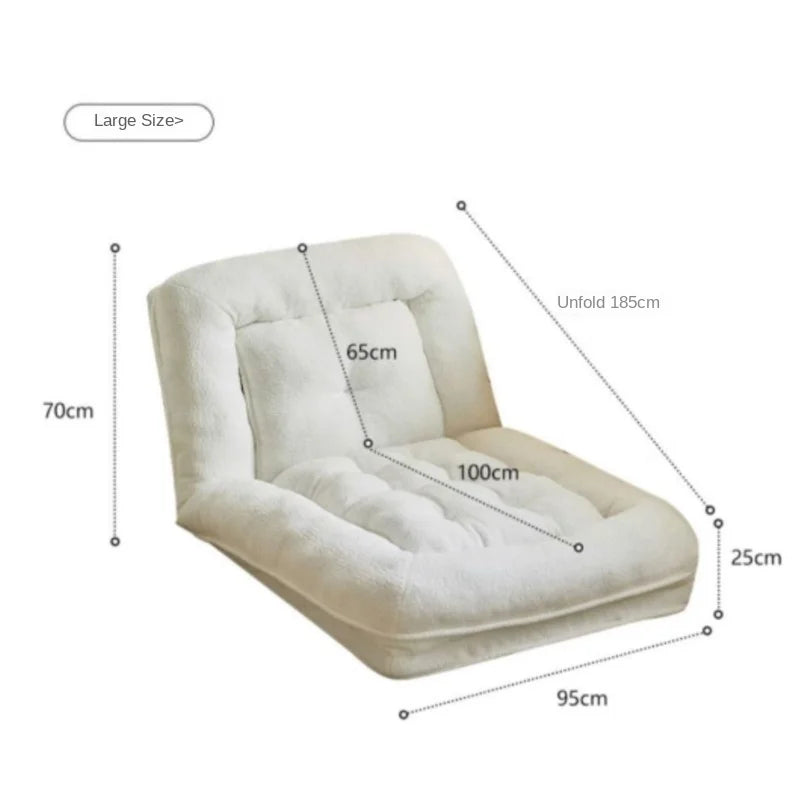 X&D Lazy New Xinjiang Cotton Comfortable Leisure Sofa Bed Sofa Bed Foldable Single Double Bedroom Dual Purpose Lazy Sofa Lying