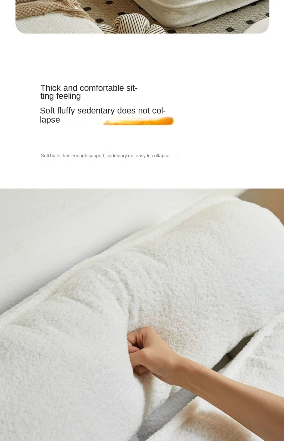 X&D Lazy New Xinjiang Cotton Comfortable Leisure Sofa Bed Sofa Bed Foldable Single Double Bedroom Dual Purpose Lazy Sofa Lying