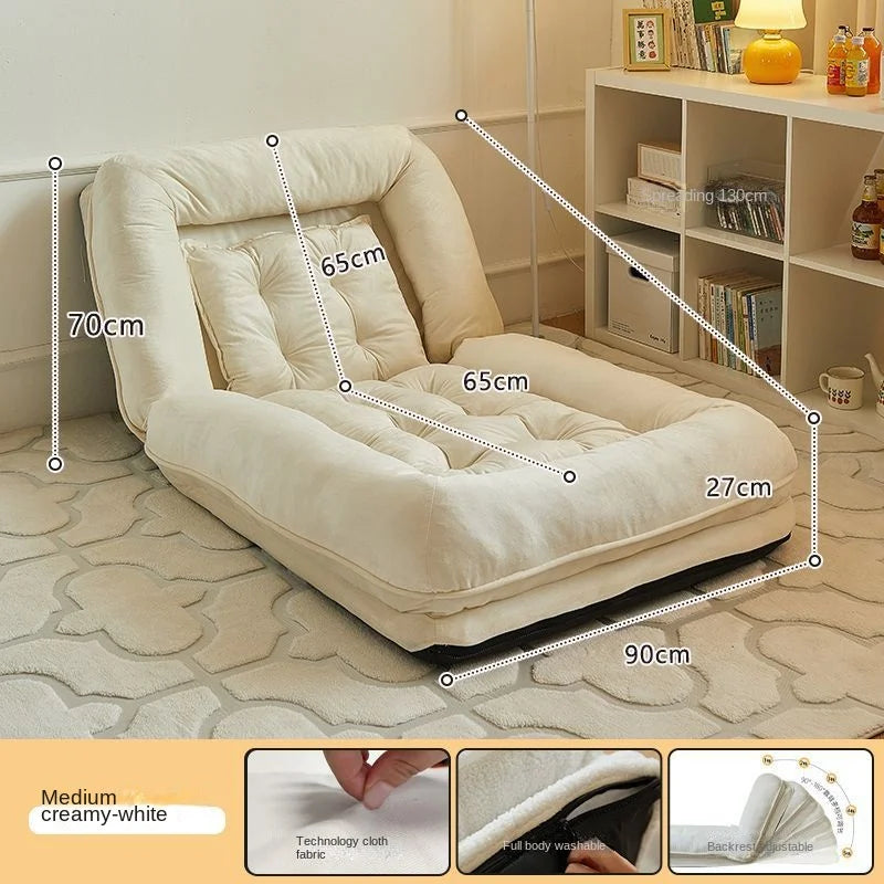 X&D Lazy New Xinjiang Cotton Comfortable Leisure Sofa Bed Sofa Bed Foldable Single Double Bedroom Dual Purpose Lazy Sofa Lying