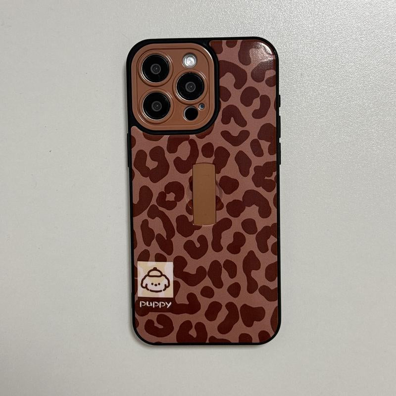 Fashion Leopard-Print Pattern Phone Case (1 Count), Decorative Phone Protector Cover, Phone Accessories Compatible with Iphone 13 14 15 16 Pro Max/Pro