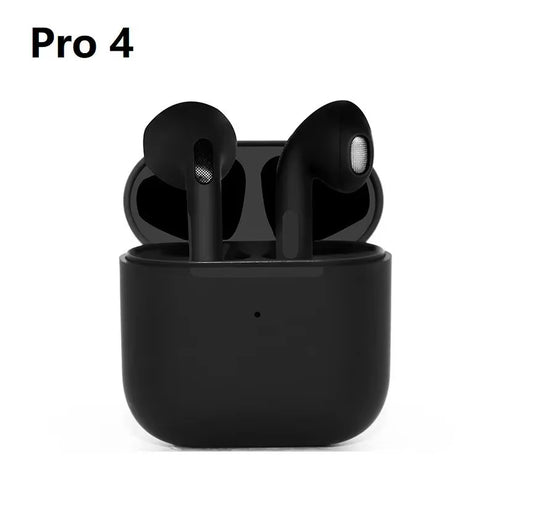 Pro4 True Wireless Earphones Dual Ear in Ear Headphones Ultra Long Standby Running Bass Sports Earburds Music Headset with Mic