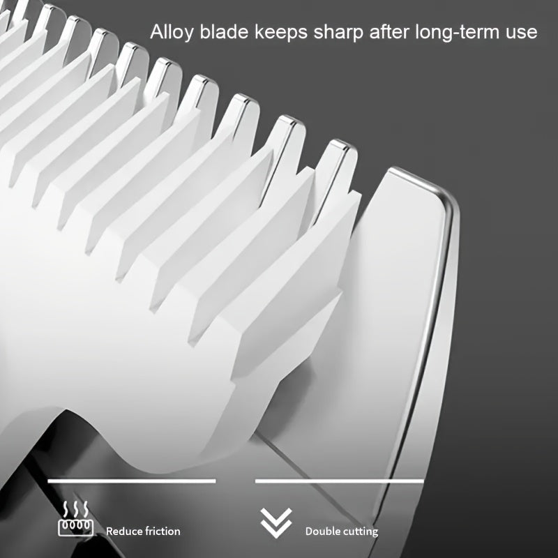 YAIAWISU Men's Cordless Hair Clippers & Beard Trimmer Kit - Golden, USB Rechargeable with LCD Display, Precise T-Blade, Includes Guide Combs & Accessories, 600mAh Battery, Rechargeable Hair Trimmer