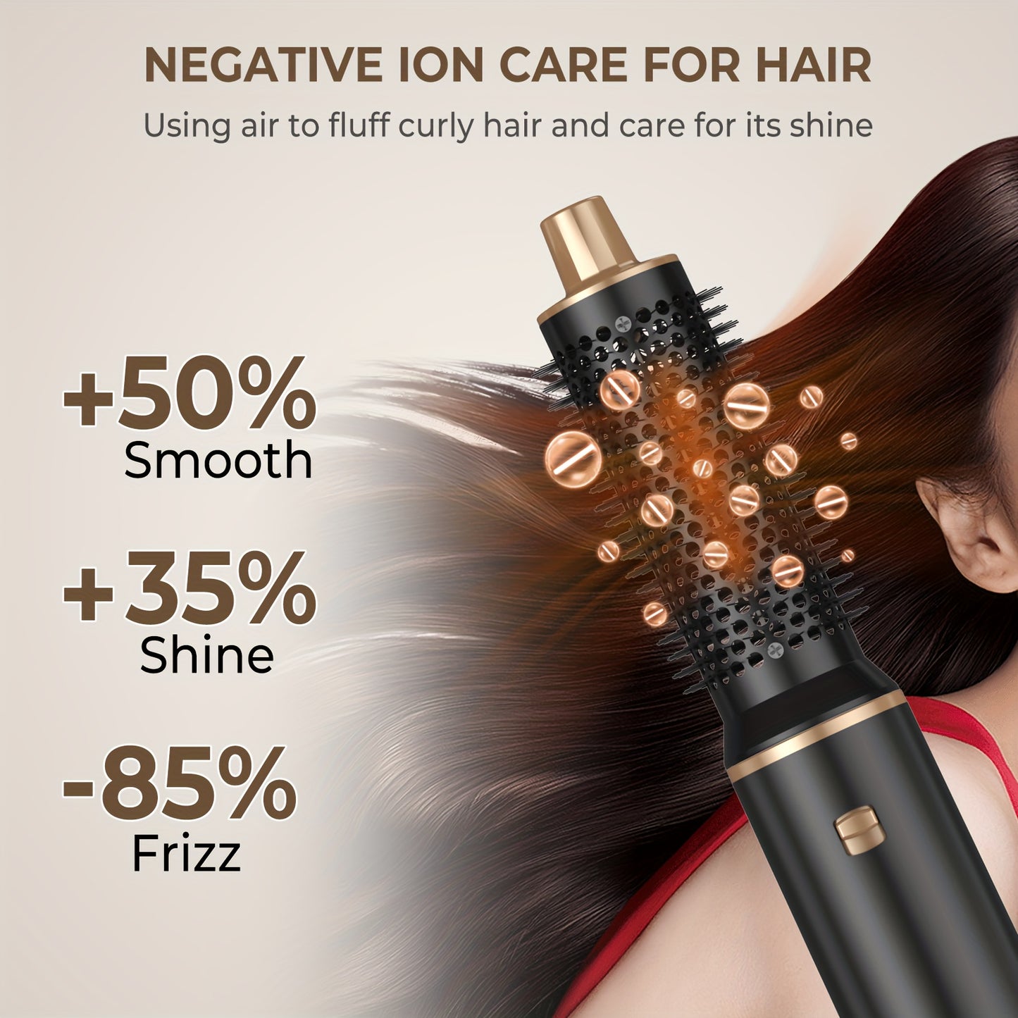 5-in-1 Hair Styling Tool Set, 800W Hot Air Brush, with 110000 RPM, Includes Styling Attachments, 220V with British Plug, for Drying, Curling, Straightening, No Battery Required