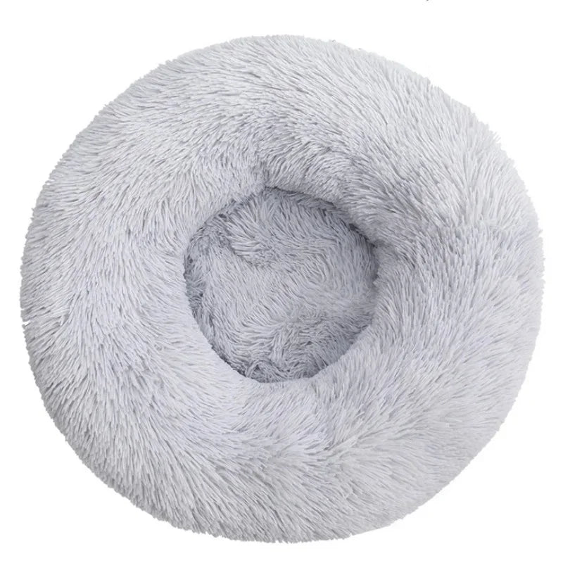 40-90Cm round Pet Bed for Large Dog Bed Super Soft Cat Bed Long Plush Dog House for Medium Dog House Winter Warm Sleeping