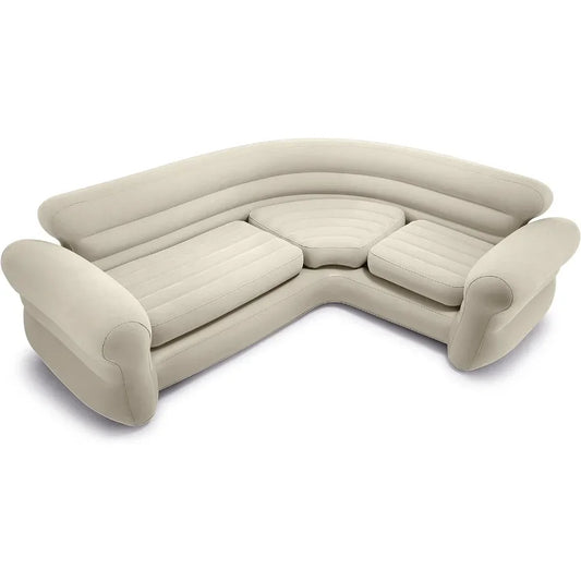 Inflation 2-in-1 inflation vent valve corner living room inflatable mattress combination sofa living room or dormitory