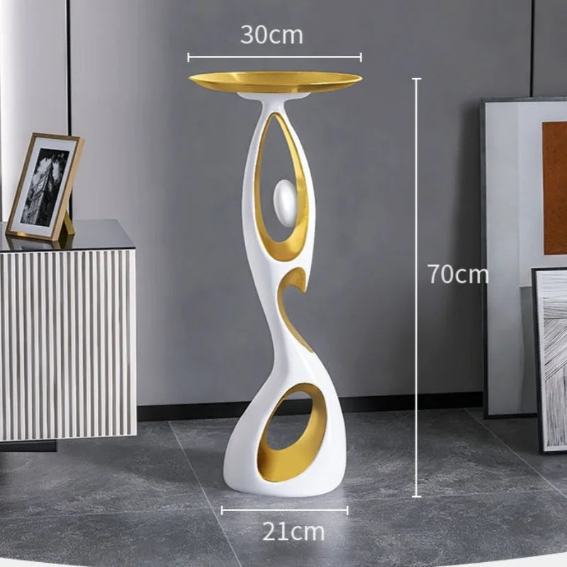 New Arrival Creative Home Decor Art Abstract Sofa Side Table Luxury Living Room Porch Decoration Corner Table Design Furniture