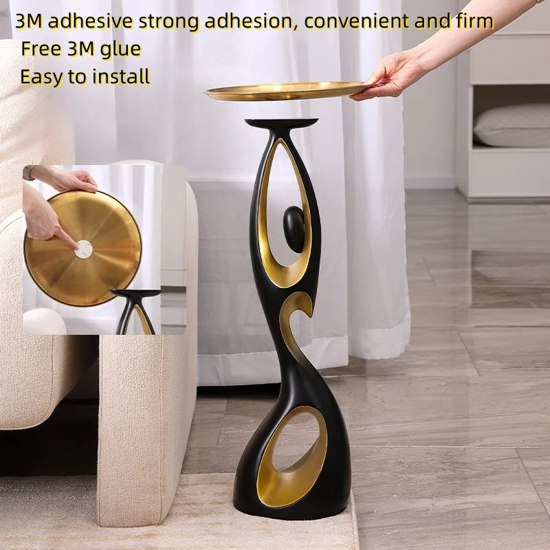 New Arrival Creative Home Decor Art Abstract Sofa Side Table Luxury Living Room Porch Decoration Corner Table Design Furniture