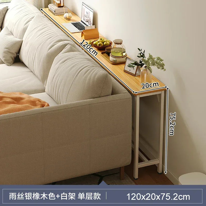 Simple Modern Super Narrow Side Table Stitching Storage System Living Room Bedside Multi-functional Tea Table