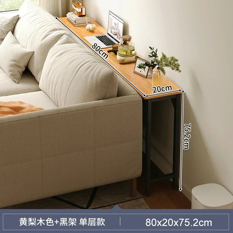 Simple Modern Super Narrow Side Table Stitching Storage System Living Room Bedside Multi-functional Tea Table