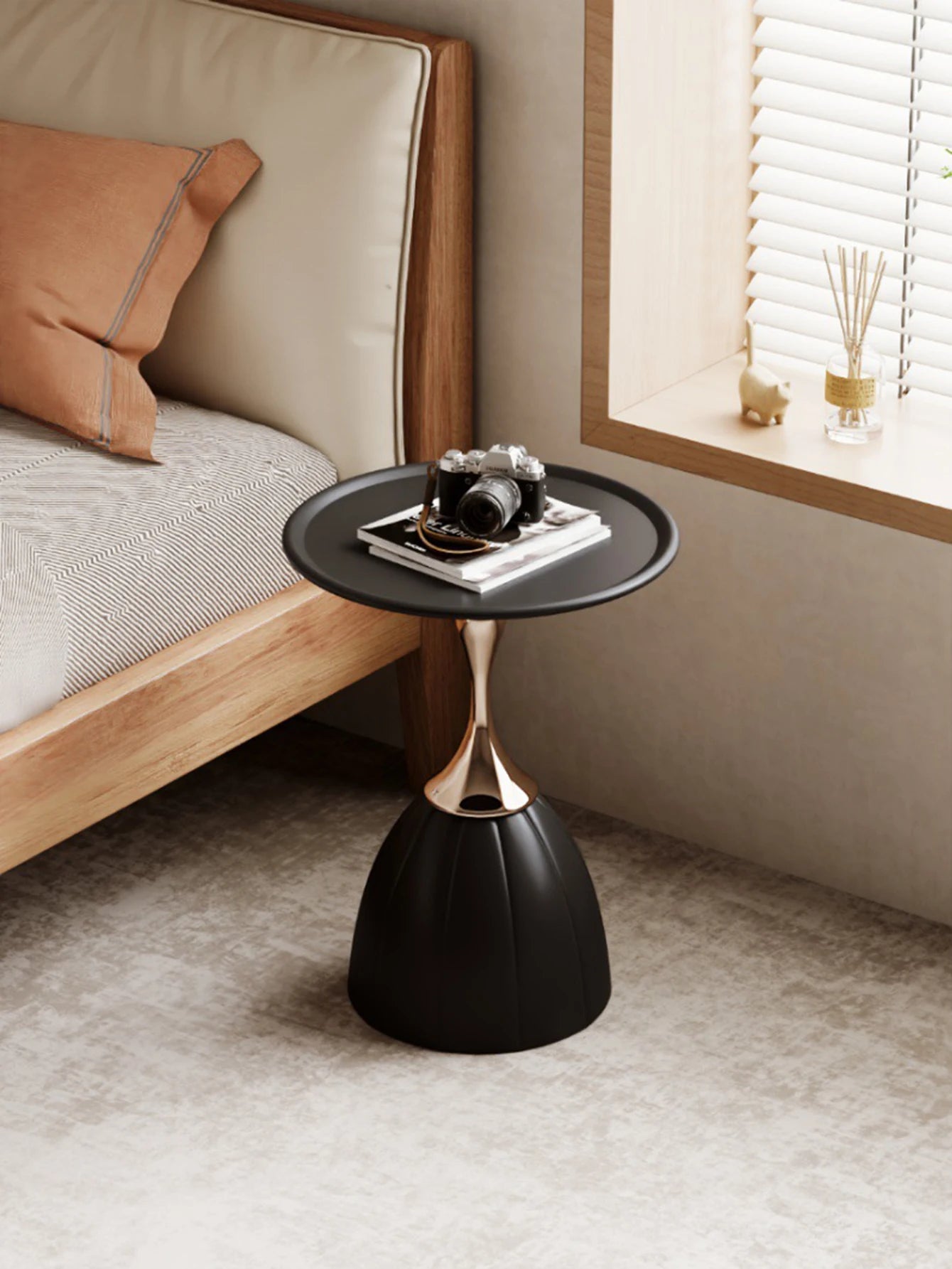 Nordic Lotus Coffee Table Living Room Sofa Side Table Bedroom Bedside Table Storage Rack Furniture Living Room Floor Decoration