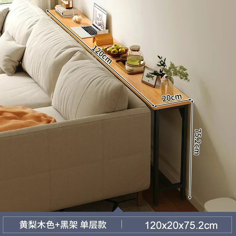 Modern Sofa Gap Table Narrow Side Table Multi-functional Living Room Tea Table Bedside Storage System Space-Saving Coffee Table