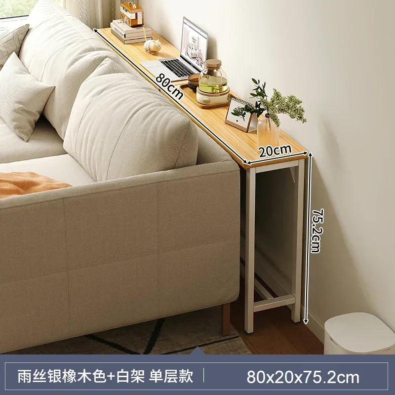 Simple Modern Super Narrow Side Table Stitching Storage System Living Room Bedside Multi-functional Tea Table