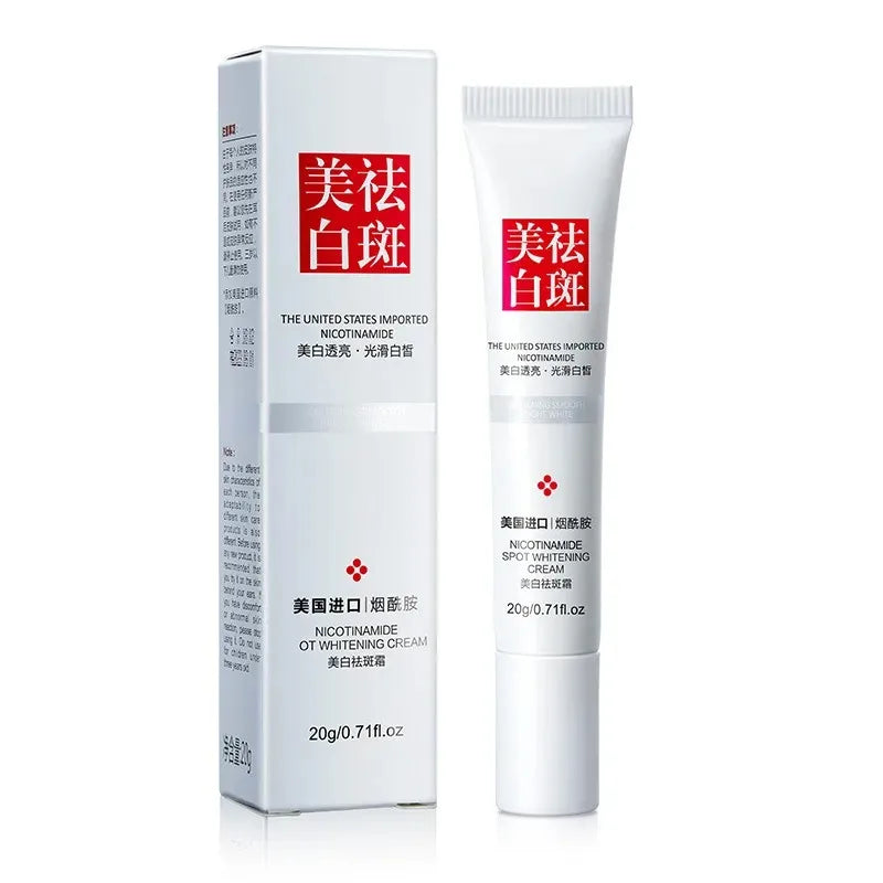 Niacinamide Whitening Face Cream for Dull Skin Fast Brightening Effect with Vitamin E and Fades Freckle Dark Spots
