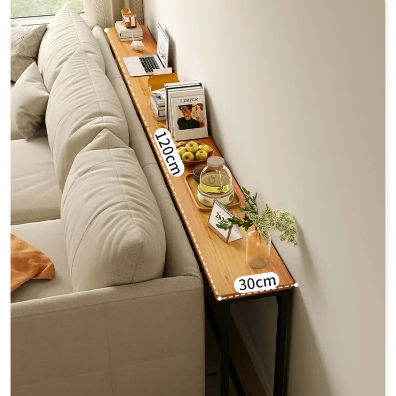 Simple Modern Super Narrow Side Table Stitching Storage System Living Room Bedside Multi-functional Tea Table