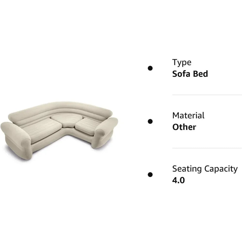 Inflation 2-in-1 inflation vent valve corner living room inflatable mattress combination sofa living room or dormitory