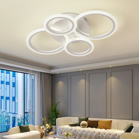 Modern LED Chandelier Home Lighting Ring Ceiling Mount Chandelier Living Room Bedroom Lighting Chandelier