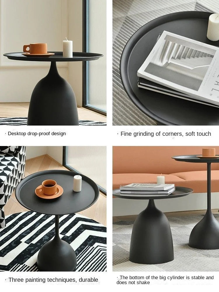 K-star Sofa Side Table Minimalist Light Luxury Small Coffee Table Mini Modern Creative Small Size Living Room Corner Table 2024