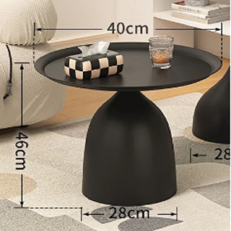 K-star Sofa Side Table Minimalist Light Luxury Small Coffee Table Mini Modern Creative Small Size Living Room Corner Table 2024