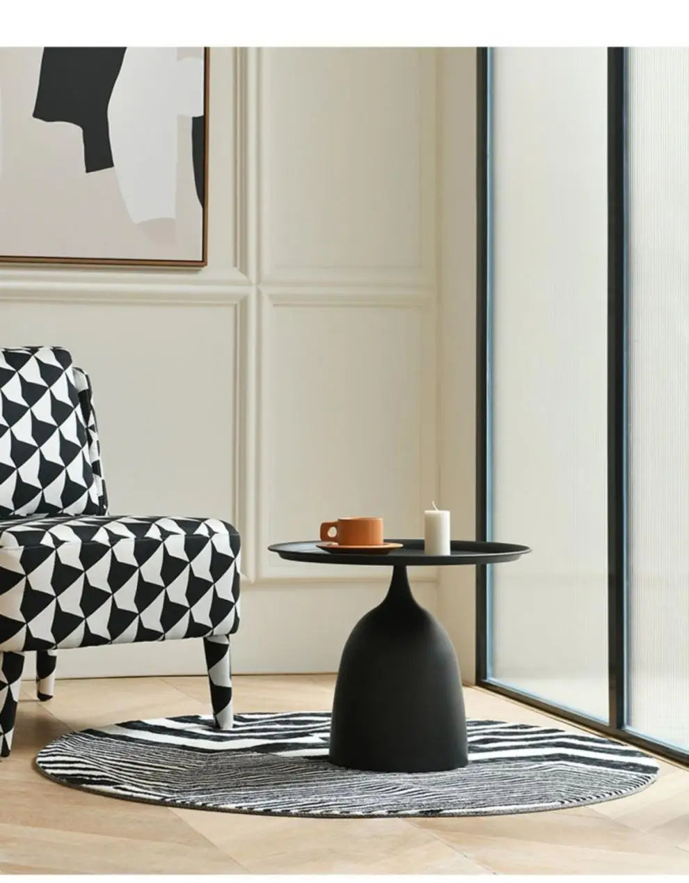 K-star Sofa Side Table Minimalist Light Luxury Small Coffee Table Mini Modern Creative Small Size Living Room Corner Table 2024