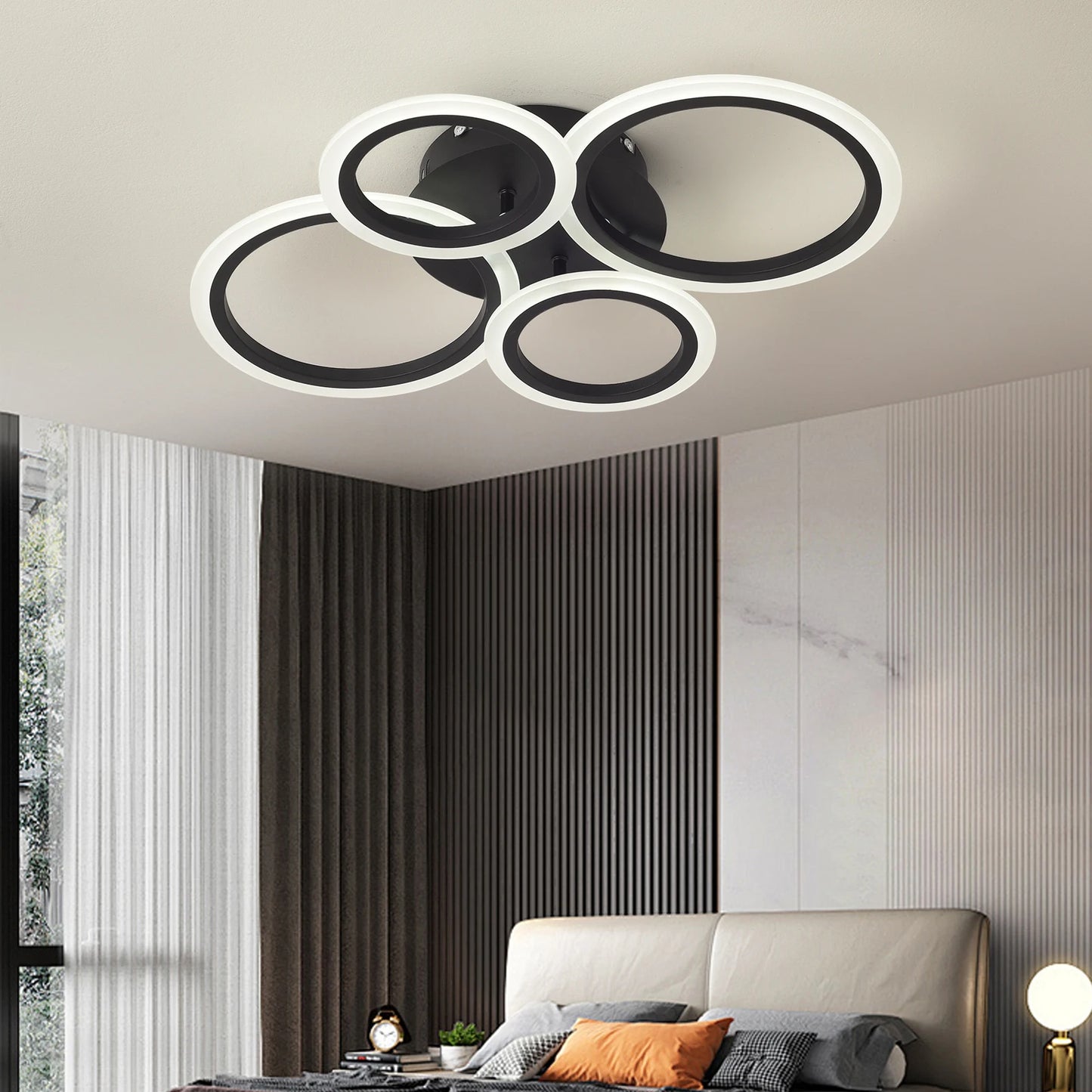 Modern LED Chandelier Home Lighting Ring Ceiling Mount Chandelier Living Room Bedroom Lighting Chandelier