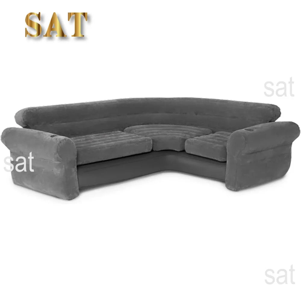 Inflation 2-in-1 inflation vent valve corner living room inflatable mattress combination sofa living room or dormitory