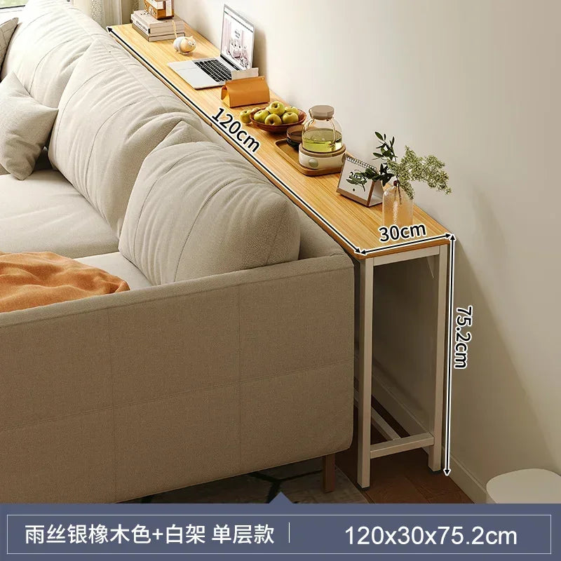 Simple Modern Super Narrow Side Table Stitching Storage System Living Room Bedside Multi-functional Tea Table