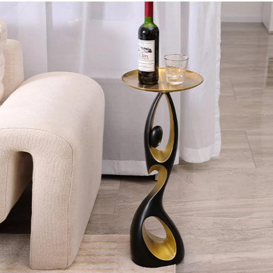 New Arrival Creative Home Decor Art Abstract Sofa Side Table Luxury Living Room Porch Decoration Corner Table Design Furniture