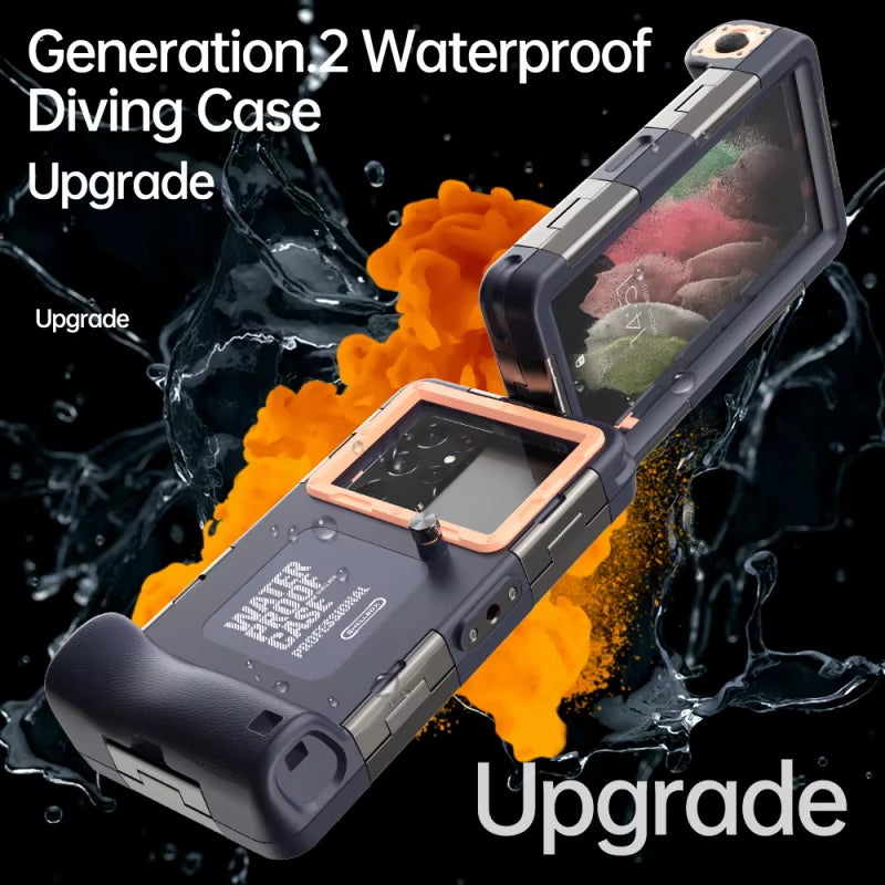 Professional Diving Phone Case for Iphone 15 14 13 12 Pro Max Underwater Taking Waterproof Cases Cover for Samsungs22 S23 Huawei