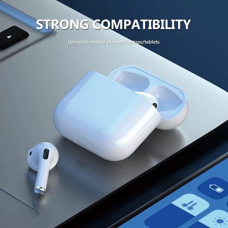 Pro4 True Wireless Earphones Dual Ear in Ear Headphones Ultra Long Standby Running Bass Sports Earburds Music Headset with Mic