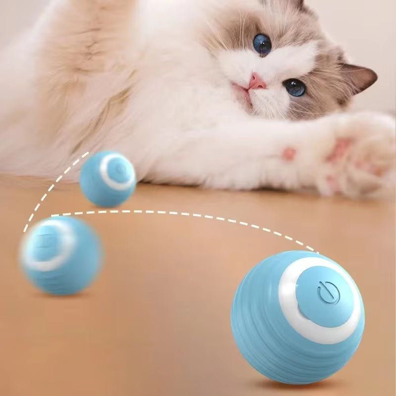 Cat Interactive Ball Training Self-Moving Kitten Electric Cat Ball Tovs Elect Ronic Automatic Rolling Magic Ball Toys for Cat